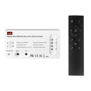 kalb | Zigbee Controller + 4 Kanal Fernbedienung für 12/24 VDC LED-Systeme CCT Farbwechsel, dimmbar, Smart Home 2,4GHz