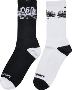 Mister Tee Accessories MT2311 | Major City 069 Socks 2-Pack Socks - Farba: Black/White - Veľkosť: 47-50