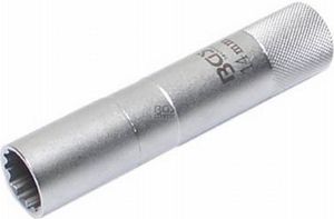 BGS 2446 Zündkerzen-Einsatz 14 mm, 12-kant, 10 (3/8), Länge 90 mm