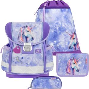 Belmil Classy Schulranzen Set 4-teilig mit Brustgurt - Mystic Luna