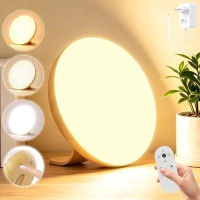 Productafbeelding van Lichttherapielamp met afstandsbediening, 4 helderheidsniveaus en 3 kleurtemperaturen