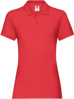 Produktbild von Poloshirt für Damen Lady-Fit Premium Polo - Rot, XL