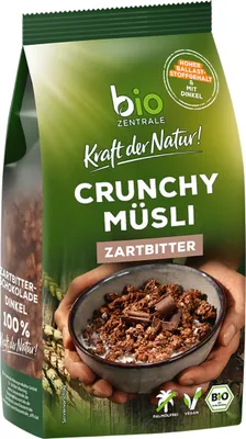 Immagine prodotto di Muesli croccante biologico al cioccolato fondente di farro croccante e cioccolatoso 375g