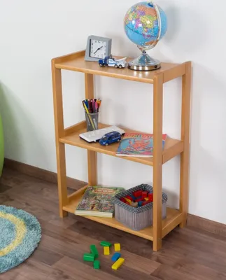 Produktbild von Regal Kiefer massiv Vollholz Erlefarben Junco 57C - 60 x 30 x 86 cm (B x T x H)