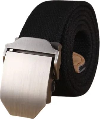 Immagine prodotto di Cintura militare tattica da uomo 126 cm con fibbia a sgancio rapido, nylon resistente, nero | SQCF978