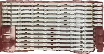 Immagine prodotto di Strisce LED, set da 12, lunghezza 1128 mm, 14 LED, modelli di TV compatibili, materiale in rame