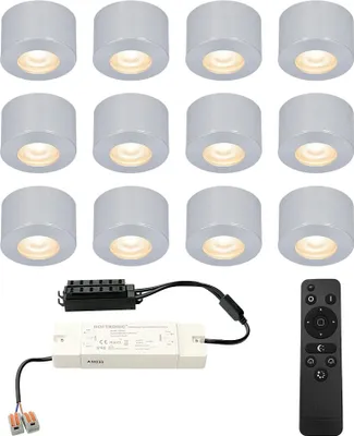 Produktbild von hoftronic LED Aufbaustrahler 12x 3W 200lm 2700K IP44 dimmbar