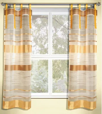 Produktbild von Schlaufenschal "Streifen" braun -  Größe (HxB) 145x62cm