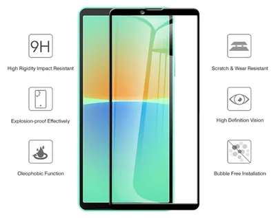 Obrázok produktu pre Pre Sony Xperia 10 V 5. generácie 3D displej Full LCD H9 Tvrdené sklo Bočná ochrana New