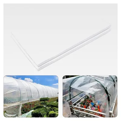 Produktbild von Transparente Folie 2 m x 8 m 100 µm Reißfest Gewächshausfolie Winterfest Plastikfolie Extra Dick