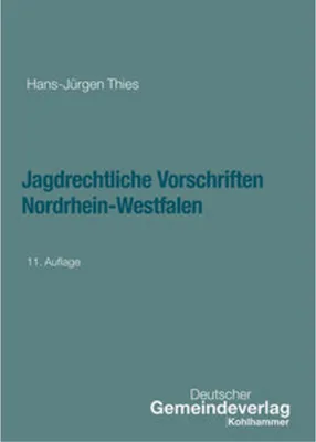Immagine prodotto di Jagdrechtliche Vorschriften Nordrhein-Westfalen