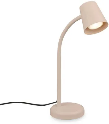 Obrázok produktu pre Azomor – štýlová béžová stolná lampa s otočnou hlavou a vypínačom na kábli