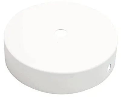 Zdjęcie produktu dla Baldachim do lampy biały metalowy średnica 100 mm oświetlenia
