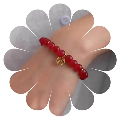 Produktbild von Armband aus roten Perlen zur Förderung der Heilung