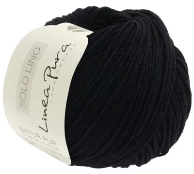 Produktbild von Lana Grossa - Solo Lino 0014 schwarz