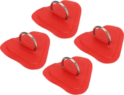 Produktbild von Edelstahl D-Ring Patches für aufblasbare Boote Kajak Surfbrett - Set von 4 Stück