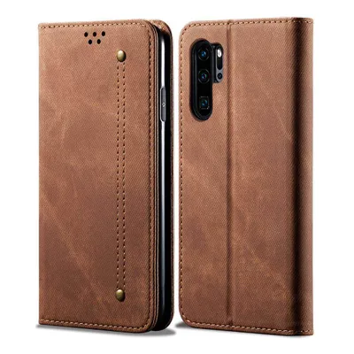 Obrázek produktu pro Huawei P30 Pro Pouzdro, Kožené Peněženkové Pouzdro s Magnetickým Uzavíráním a Pouzdro s Funkcí Stojánku pro Huawei P30 Pro Khaki