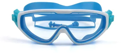 Produktbild von Schwimmbrille für Kinder, Weitwinkel-Schwimmbrille mit Ohrstöpseln