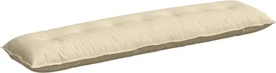 Immagine prodotto di vidaXL Cuscino per lo schienale crema 200 x 19 x 50 cm in tessuto