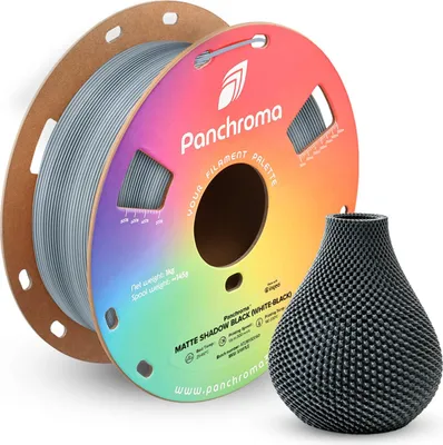 Obrázok produktu pre Panchroma™ PLA Dual Matte, farba:Shadow Black (bielo-čierna), veľkosť vlákna:1,75 mm, hmotnosť:1 kg