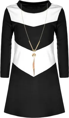 Produktbild von BEZLIT Schlichtes Mädchen Kleid mit Kette Schwarz 110