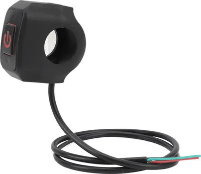 Produktbild von 22 mm wasserdichter Motorradschalter Universal-Lenkerhorn-Scheinwerfer-Steuerknopf, rotes Licht