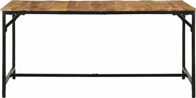 Zdjęcie produktu dla vidaXL Stół do jadalni 160x80x75 cm Surowe lite drewno mango