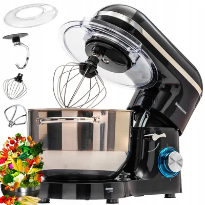 Zdjęcie produktu dla Kuchenny Planetarny Mikser Duża Misa Czarny Ravanson Rp2500B Robot