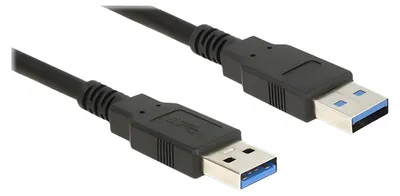 Produktbild von Delock - USB-Kabel - USB Typ A (M) zu USB Typ A (M) - USB 3.0 - 5 m - Schwarz