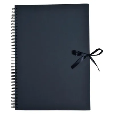 Immagine prodotto di Album scrapbook A3 nero, 40 fogli neri, album a spirale, album fotografico