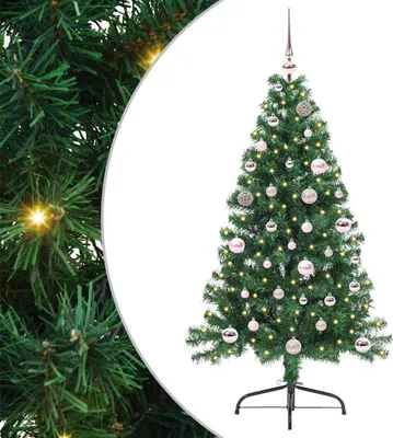 Immagine prodotto di Maison Exclusive - Albero di Natale artificiale preilluminato verde 150 cm PVC