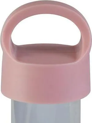 Obrázek produktu pro Skleněná láhev s víčkem růžová