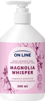 Imagen del producto de Disponible en línea: Jabón cremoso para manos y cuerpo, aroma a magnolia y leche de almendras, 500 ml