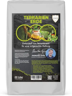 Produktbild von Terrariensubstrat – 20 Liter – ohne Dünger – grabbares Substrat für Reptilien und Amphibien