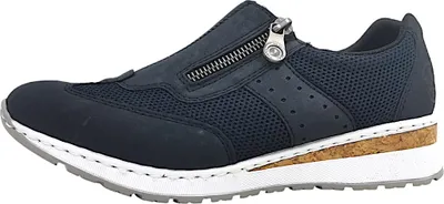 Produktbild von Rieker Straßenslipper(Trott) Abs.b.45 mm in blau, Gr. 39