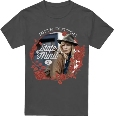 Produktbild von Yellowstone - "State" T-Shirt für Herren/Damen Uni TV18083 (L) (Holzkohle)