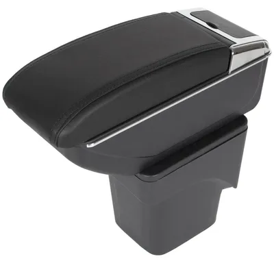 Obrázok produktu pre Stredová opierka loktí, kožená, čierna, KOMPLETNÁ, pre Ford Focus 2 II (2004-2011)