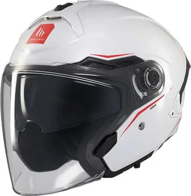 Immagine prodotto di MT HELMETS COSMO SV SOLID A0 Casco jet bianco lucido taglia S