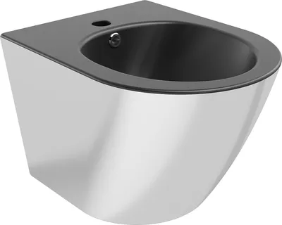 Image de Bidet suspendu Mexen Lena, noir mat/argent - 35224874
