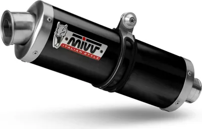 Zdjęcie produktu dla MIVV Oval Black Slip-on wydech dla ROYAL ENFIELD Scram 411