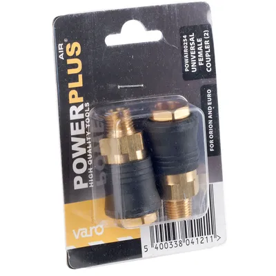 Produktbild von Powerplus Weiblich Universal Ext 1/4´´ Luftanschluss Golden One Size / EU Plug Golden One Size