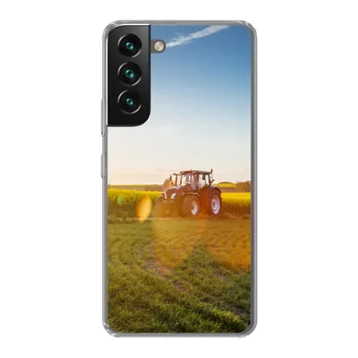 Produktbild von MuchoWow® Handyhülle Schutzhülle Hülle für Samsung Galaxy S22 Plus Traktor - Gras - Sonnenuntergang Silikon Softcase Handy Hülle - Schutzabdeckung