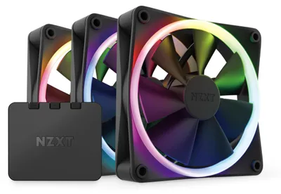 Produktbild von NZXT F120 RGB Triple Pack, Ventilator, 12 cm, 500 RPM, 1800 RPM, Schwarz