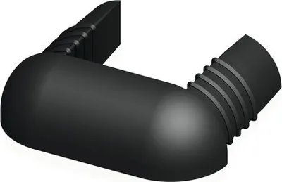 Produktbild von Alfer coaxis®-Abschlusskappe, B 3,55 x H 1,1 x T 0,95 cm, Kunststoff schwarz, 2 Stück