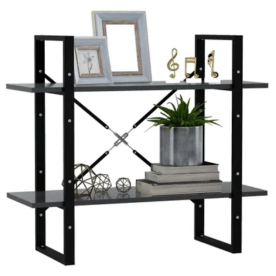 Produktbild von "2026 Aktion"Bücherregal - CLORIS - Standregal - Robust und langlebig - 2 Fächer Grau 80x30x70 cm Holzwerkstoff - NeuMöbel9974726