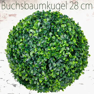 Image de Buis au Boule de Buis Décoratif 28 cm Boule de Buis Artificielle Plantes Artificielles Plante Decovego