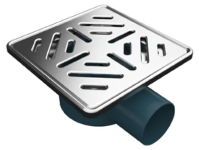 Produktbild von Bodenablauf Ablaufrinne Dusch Ablauf 15x15 cm Duschrinne Badablauf Siphon für Bad