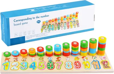 Image de Puzzle en bois CHIFFRES COLORÉS ZA3604