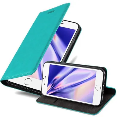 Image de Cadorabo Housse pour Apple iPhone 7 / 7S / 8 / SE 2020 Housse turquoise Housse pour portable Etui Case Cover Fermeture magnétique