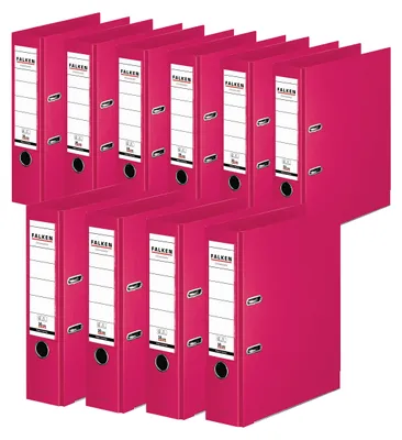 Produktbild von FALKEN 10x Chromocolor Premium-Ordner 8cm breit DIN A4 pink